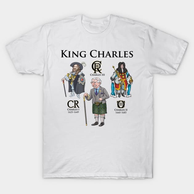 The Kings Charles T-Shirt by Mackaycartoons